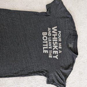 Lucky , Large, Black Tee